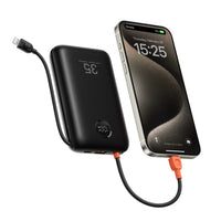 VEGER powerbank 20000mAh ingebouwde kabels USB-C Lightning