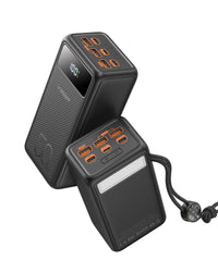 VEGER Powerbank 50000mAh - 6 Poorten & LED Display - Tank Lite W5001