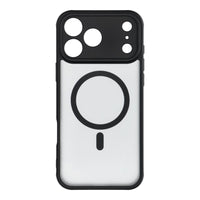 Volledig Mat MagSafe Hoesje iPhone 17 Pro Max – Beschermhoes met Magnetische Ring – Zwart