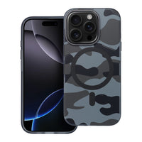Hoesje voor iPhone 16 PRO Forcell F-Protect Levels Dual Layer 4D-technologie compatibel met MagSafe Military Drop-Test zwarte camouflage