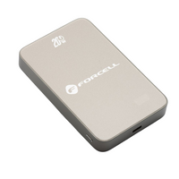Forcell Super Slim Powerbank 10000mAh – MagSafe 15W – USB-C PD & QC 4.0 – Draadloos  woestijn titanium